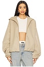 view 2 of 7 Hooded Bomber Jacket in Desert Sand