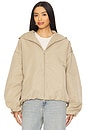 view 3 of 7 Hooded Bomber Jacket in Desert Sand