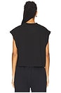 view 3 of 4 Cropped Muscle T-Shirt in Black
