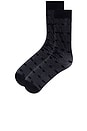 view 4 of 4 Dot Sock in Black