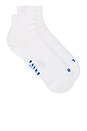 view 1 of 4 Run Rib Short Sock in White