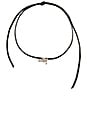 view 2 of 2 Raven Wrap Choker in Silver