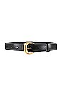 view 1 of 3 Timeless Buckle Belt in Noir & Gold