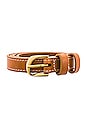 view 3 of 3 Petit Twist Buckle Belt in Cuoio
