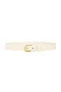 view 1 of 3 Twist Buckle Belt in Bone