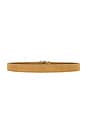 view 2 of 3 The Suede Square Buckle Belt in Light Camel
