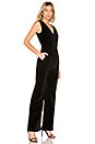 view 3 of 4 Velveteen Button Front Jumpsuit in Noir
