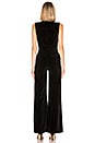 view 4 of 4 Velveteen Button Front Jumpsuit in Noir