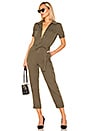 view 1 of 3 Belted Jumpsuit in Army Green