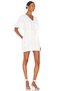 view 2 of 4 Voluminous Ruffle Sleeve Dress in Blanc