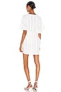view 3 of 4 Voluminous Ruffle Sleeve Dress in Blanc