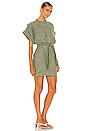view 2 of 3 Twisted Shirt Dress in Washed Military