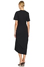 view 3 of 3 Ruched Front Tie Dress in Black