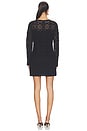 view 3 of 3 The Crochet Keyhole Dress in Black