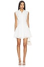 view 1 of 3 The Embroidered Day Dress in White