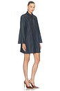 view 2 of 3 MINIVESTIDO RECTO THE DENIM TUXEDO DRESS in Rinse
