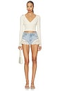 view 5 of 6 The Crochet Ruffle Short in Outlaw