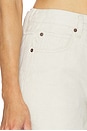 view 6 of 6 The Off Duty Drawstring Bow Long Hang Short in Natural Ecru