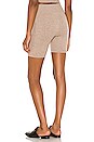 view 3 of 4 Cashmere Bike Shorts in Mushroom Heather