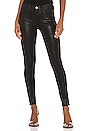 view 1 of 4 Le Skinny Coated Jean in Noir Coated