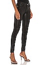 view 2 of 4 Le Skinny Coated Jean in Noir Coated