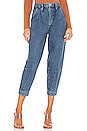 view 1 of 4 Pleated Barrel Leg Pant in Campus