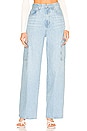 view 1 of 4 High Rise Baggy Pocket Jean in Genoa