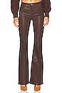 view 1 of 4 PANTALON JAMBES LARGES LE HIGH in Dark chocolate