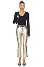 view 5 of 6 The Reboot Crop Jeans in Champagne Coated
