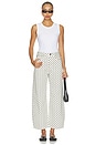 view 5 of 6 The Bow Crop Jeans in Polka Dot