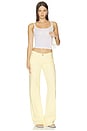view 5 of 6 The Gray Wide Leg Jeans in Limoncello