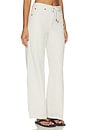 view 2 of 6 The Off Duty Drawstring Bow Jeans in Natural Ecru