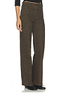 view 2 of 6 Le Slim Palazzo Jeans in Leopard