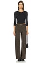 view 6 of 6 Le Slim Palazzo Jeans in Leopard