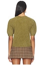 view 4 of 4 The Cashmere Airy Cardi in Deep Olive