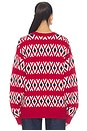 view 4 of 4 The Oversized Sweater in Currant Fairisle
