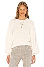 view 1 of 4 Chunky Balloon Sleeve Sweater in Off White
