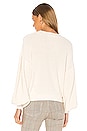view 3 of 4 Chunky Balloon Sleeve Sweater in Off White