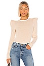 view 1 of 4 Rib Feminine Sweater in Oatmeal Heather