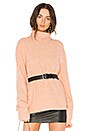 view 1 of 4 Slouchy Turtleneck Sweater in Dusty Pink