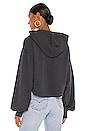 view 3 of 4 Crop Easy Hoodie in Faded Noir