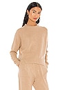 view 2 of 4 Lounge Crew Sweater in Caramel Heather