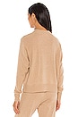 view 3 of 4 Lounge Crew Sweater in Caramel Heather