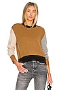 view 1 of 5 Colorblock Crew Sweater in Vicuna Multi
