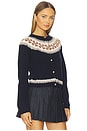 view 2 of 4 The Cashmere Fairisle Cardi in Navy
