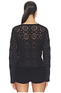 view 3 of 4 The Crochet Cardi in Black