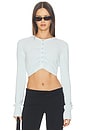 view 1 of 4 x Alexandra Leclerc The Joyride Cardi in Baby Blue