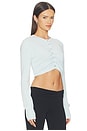 view 2 of 4 x Alexandra Leclerc The Joyride Cardi in Baby Blue