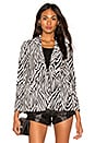 view 2 of 5 Zebra Blazer in Noir Multi