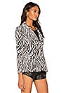 view 3 of 5 Zebra Blazer in Noir Multi